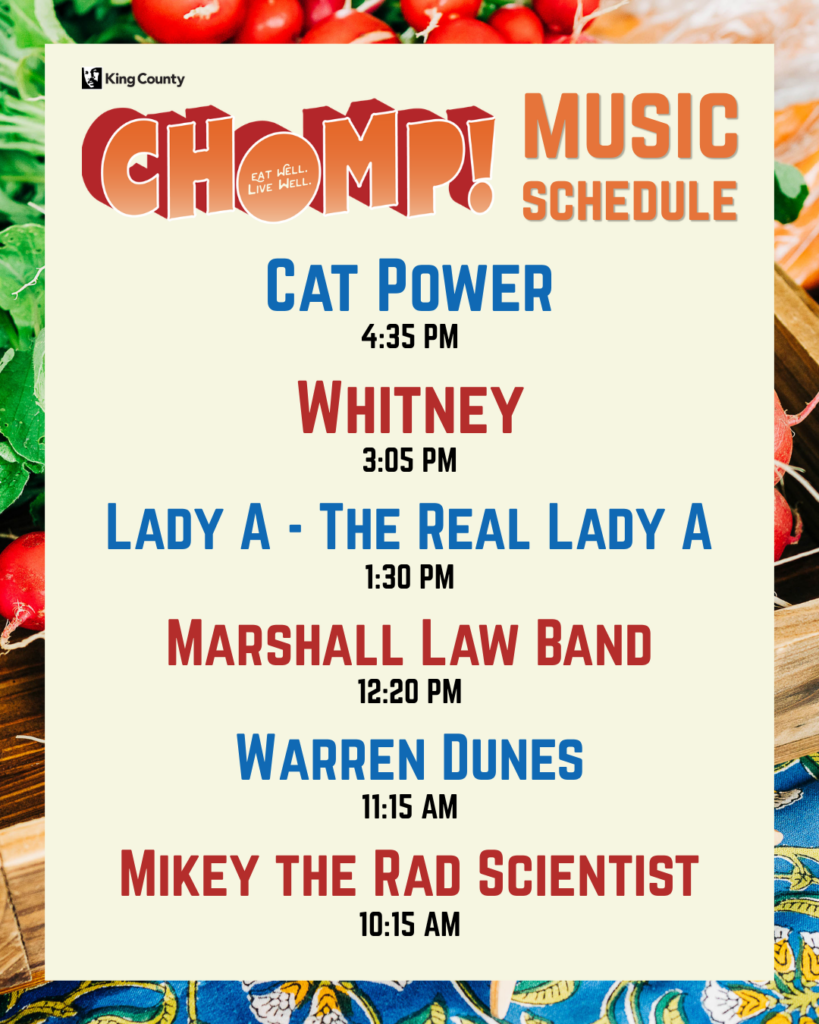 CHOMP 2026 Music Schedule